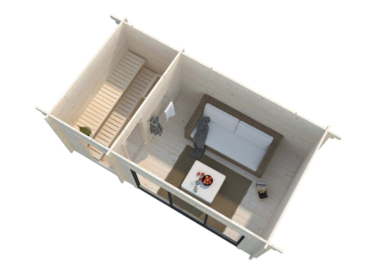 Sauna Sanna 12,8 m² Slide