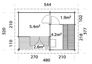 Sauna Sanna 11,5 m²