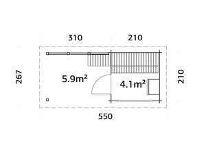 Sauna Sanna 4,1 m²