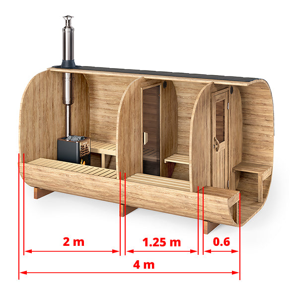 Sauna cube 4m SQR4PV