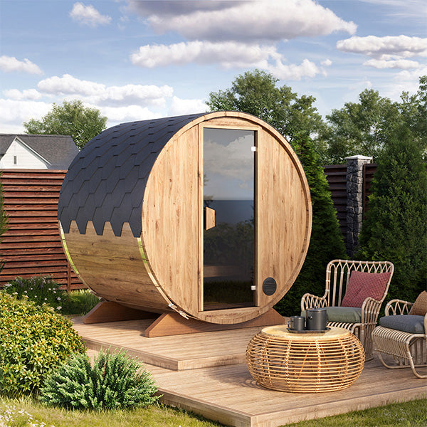 Sauna tonneau 1.6m - 3 personnes