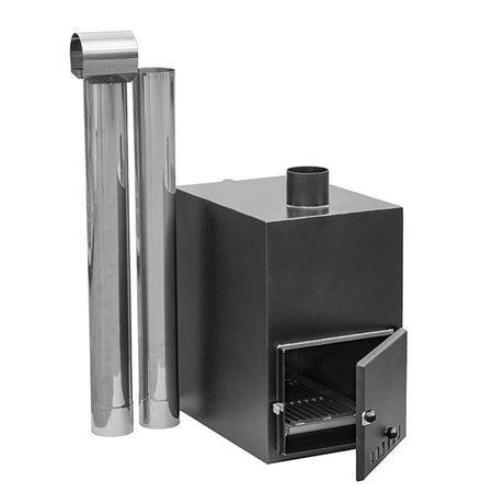 Poêle extérieur aluminium 35 kW pour bain nordique