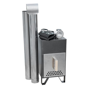 Poêle extérieur aluminium 27 kW pour bain nordique