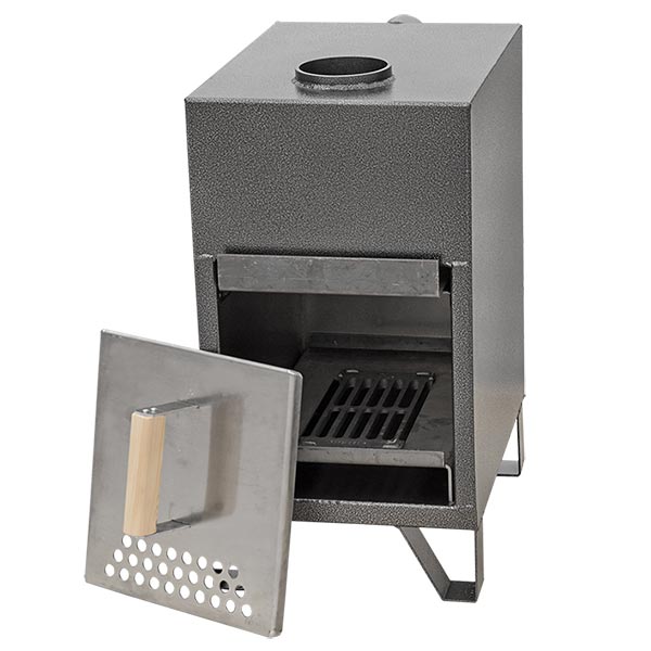 Poêle extérieur aluminium 27 kW pour bain nordique