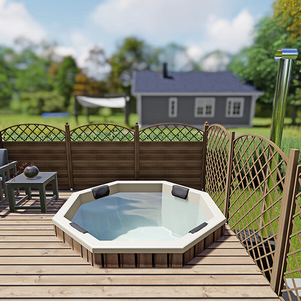 Bain nordique Octa 1,8 m pour terrasse