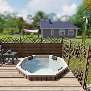 Bain nordique Octa 1,8 m pour terrasse