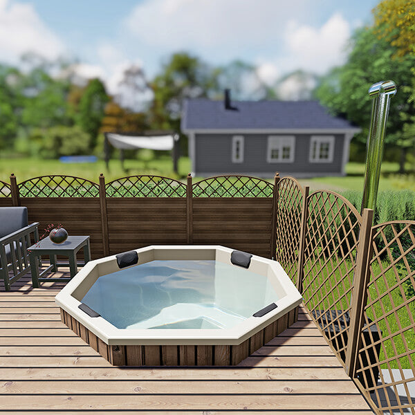 Bain nordique Octa 2×2 m pour terrasse