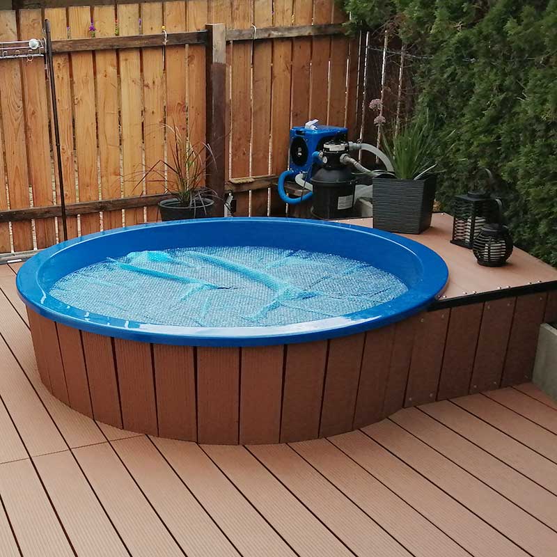 Bain nordique rond terrasse - 4 pers.