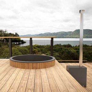 Bain nordique rond terrasse - 4 pers.