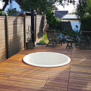 Bain nordique rond terrasse - 4 pers.