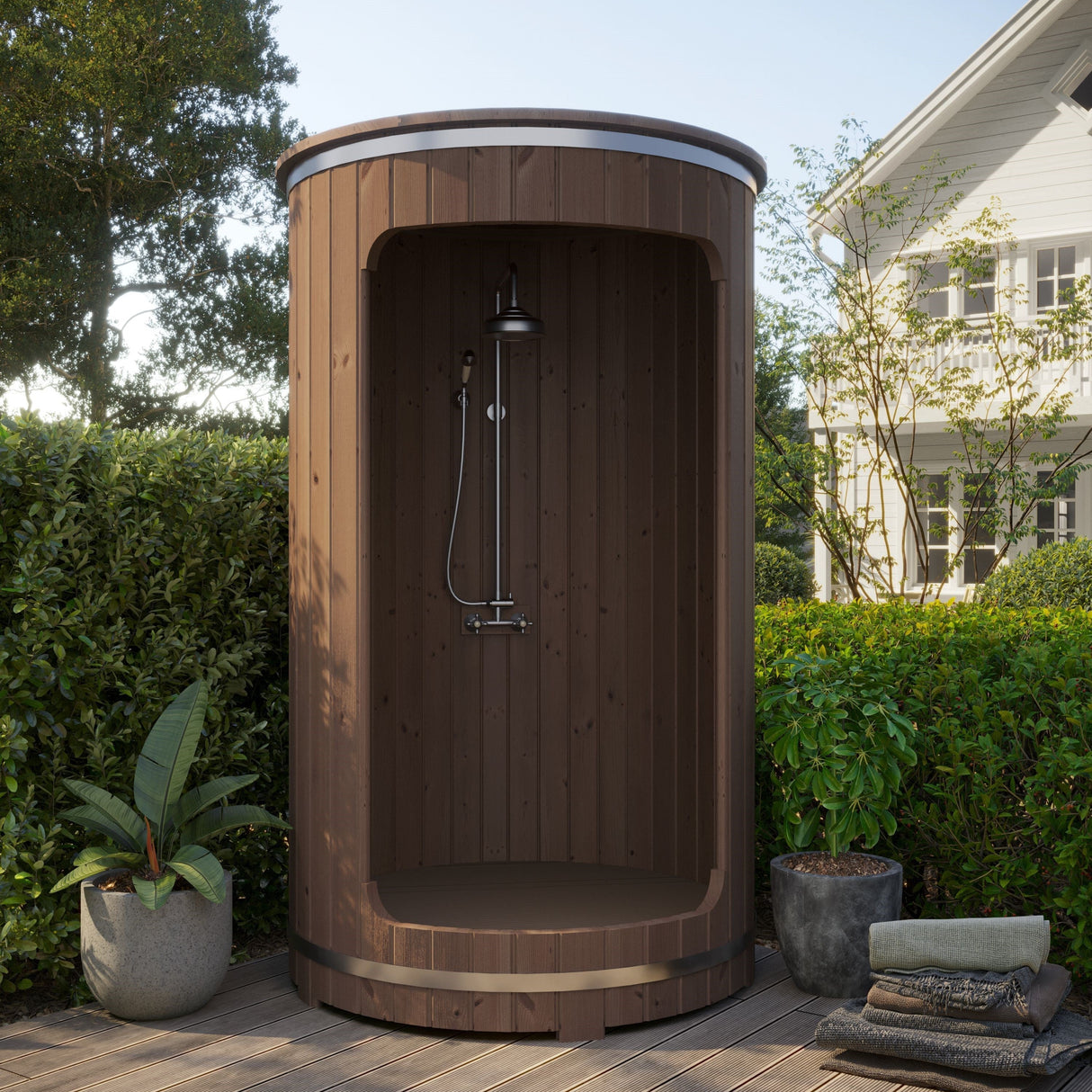 Douche de Jardin en Bois Thermo-traité