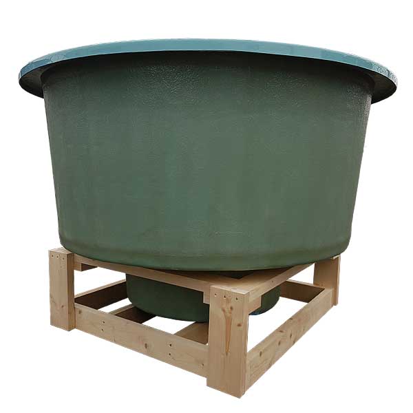 Structure en bois pour doublures de bains nordiques