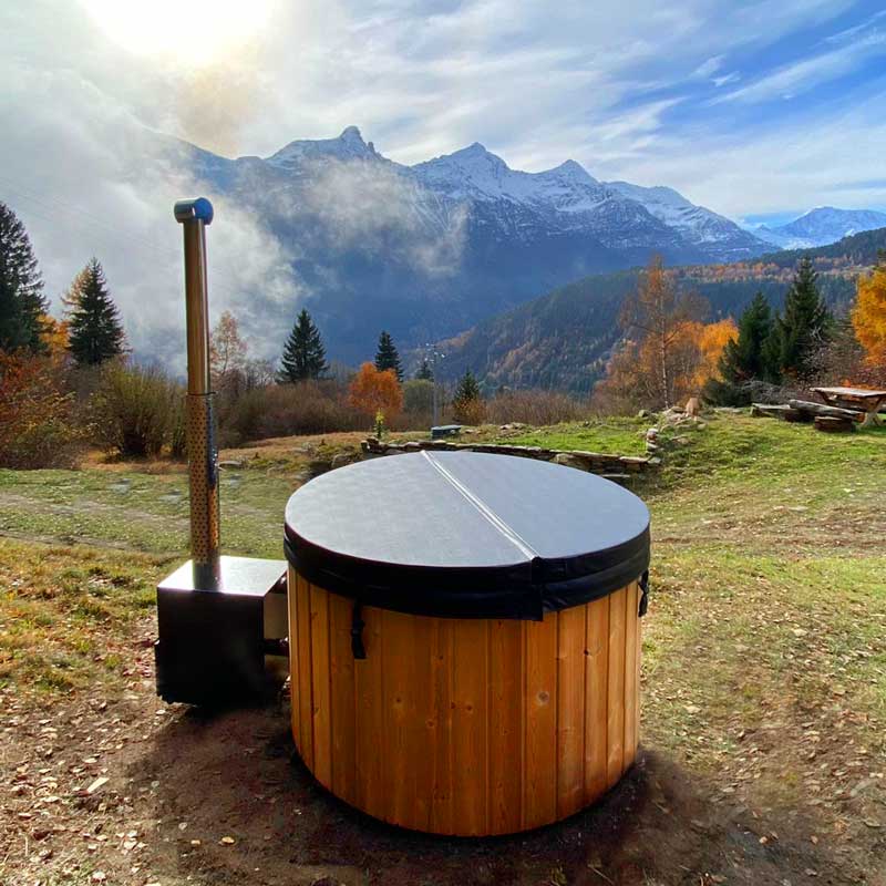 Bain nordique rond Ø1.8m pour 4 personnes