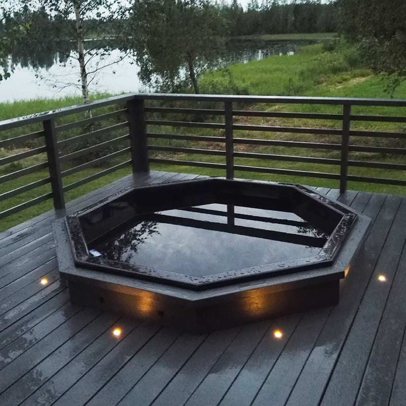 Bain nordique Octa 2×2 m pour terrasse