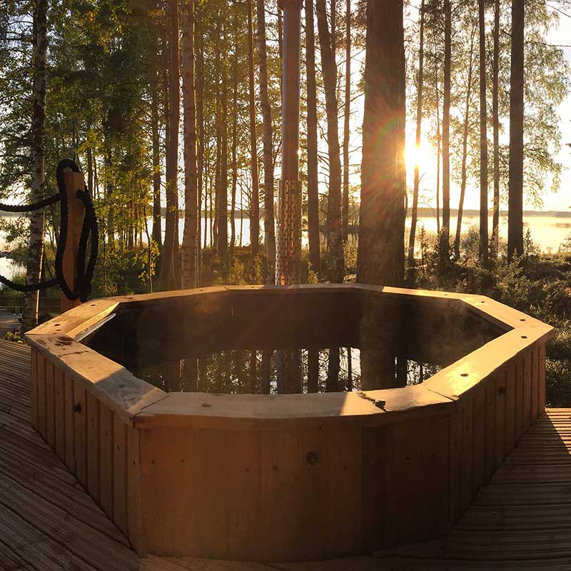 Bain nordique Octa 1,8 m pour terrasse