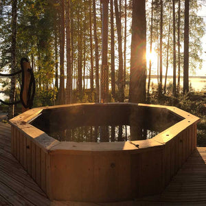 Bain nordique Octa 1,8 m pour terrasse