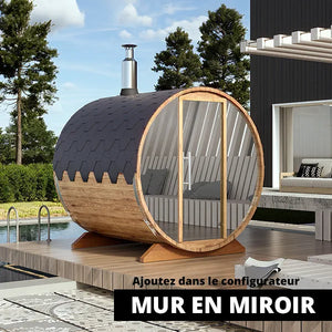 Sauna tonneau 2m
