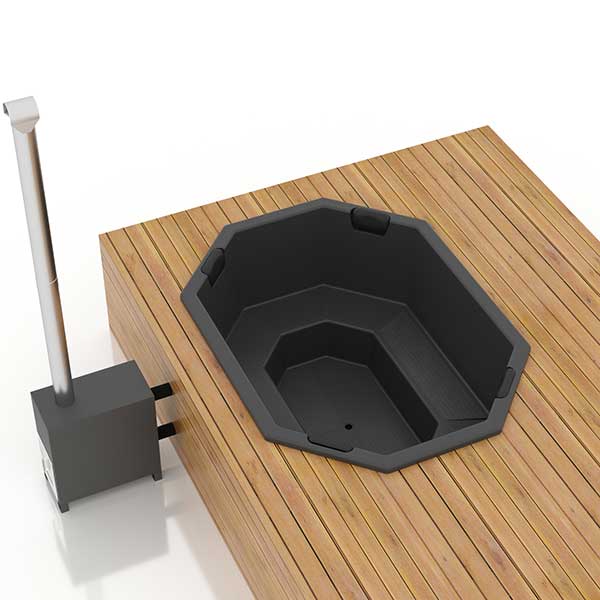 Bain nordique Octa 2,4 × 1,8 m pour terrasse