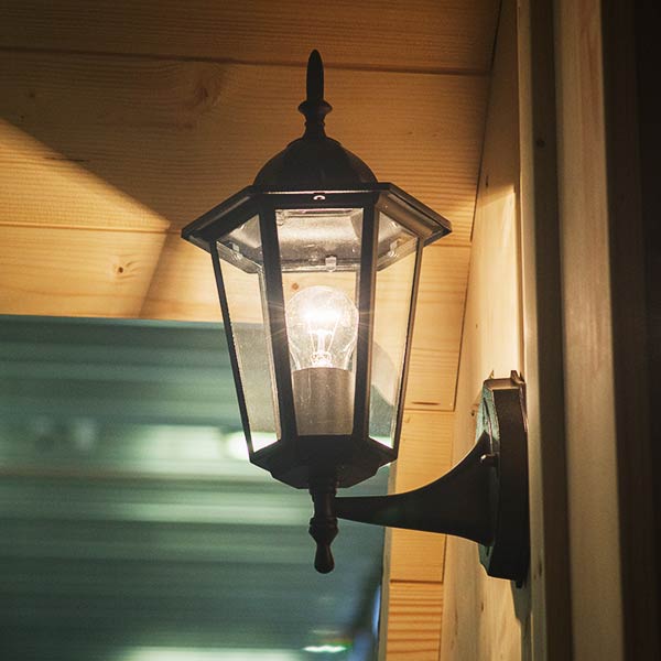 Lampe extérieure sauna