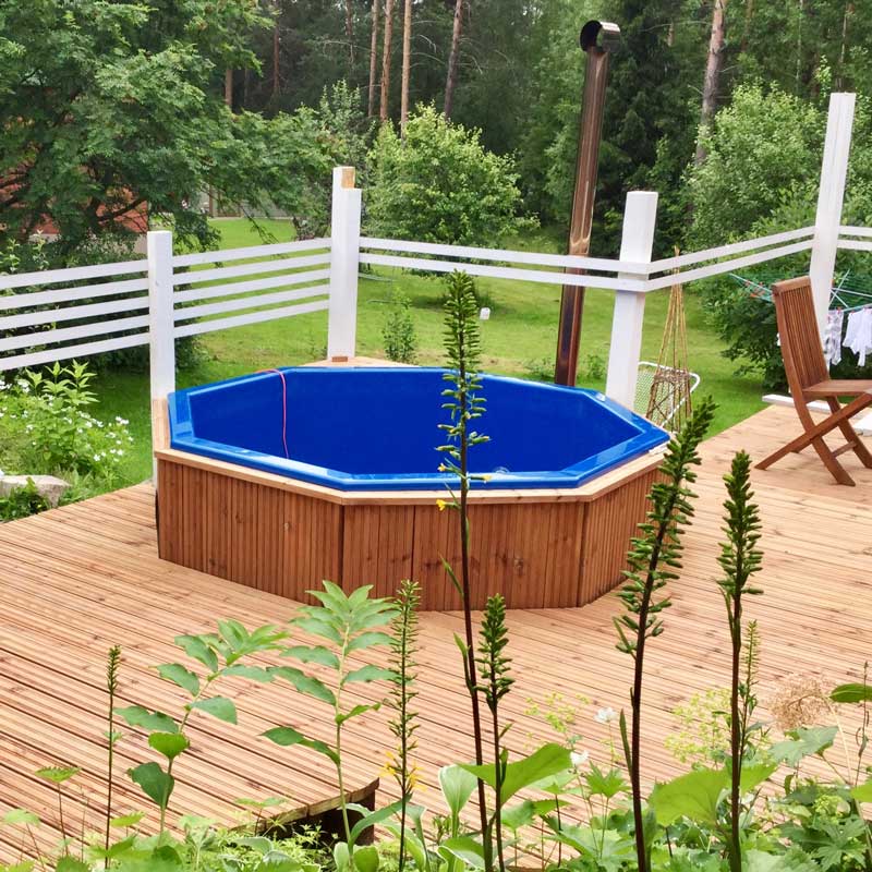 Bain nordique Octa 2×2 m pour terrasse