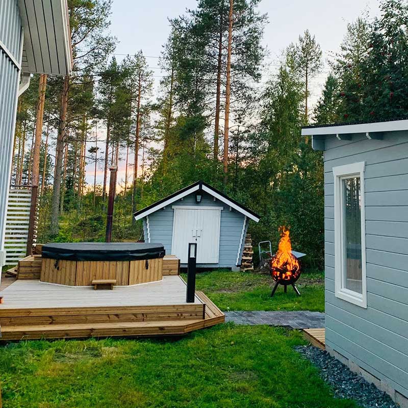 Bain nordique Octa 2×2 m pour terrasse