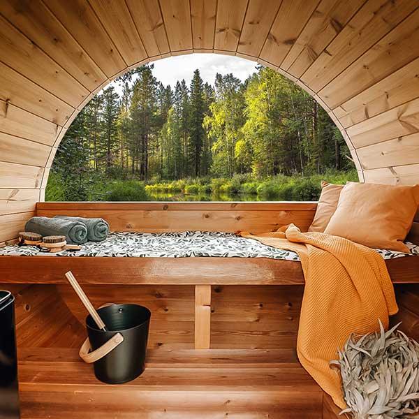 Sauna tonneau 1.6m - 3 personnes