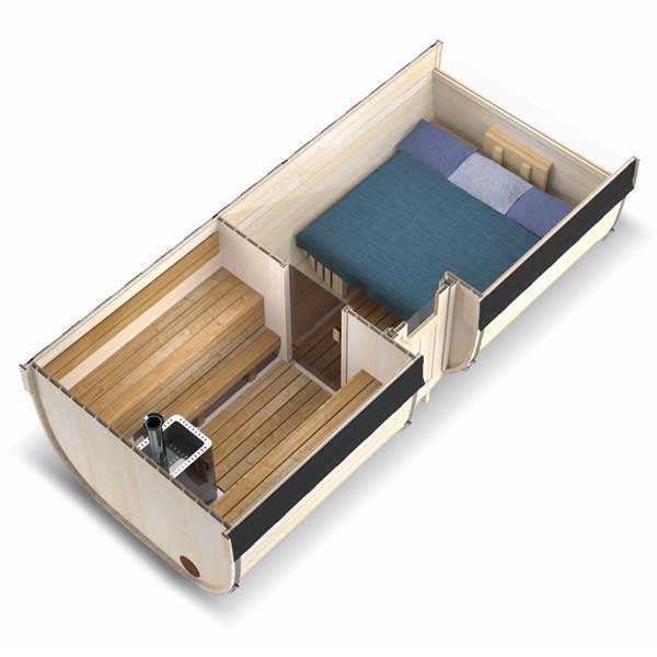 Sauna tonneau 5m S5P