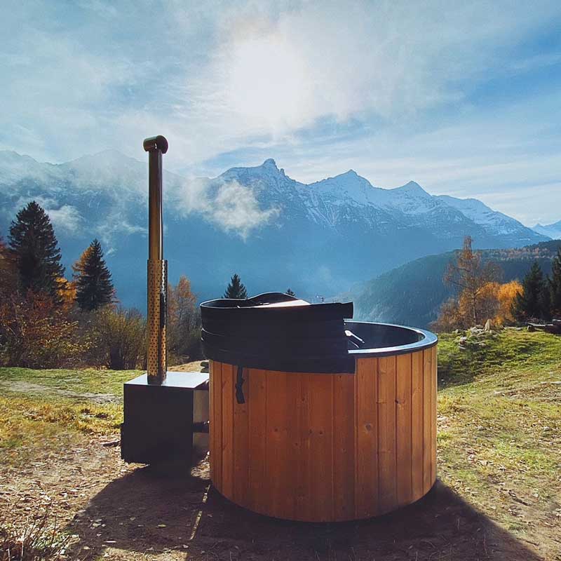 Bain nordique rond Ø1.8m pour 4 personnes