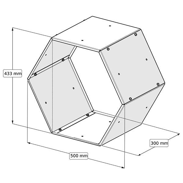 Porte-bûches « Honeycomb »