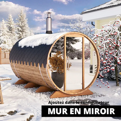 Sauna tonneau 4m S4D