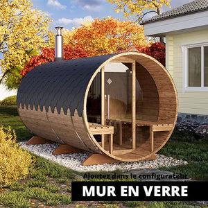 Sauna tonneau 4m S4PV