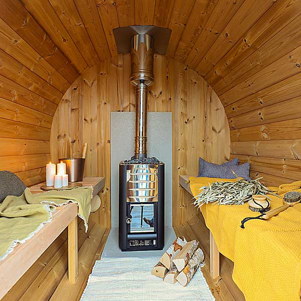 Sauna tonneau 2m