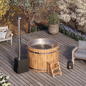 Spa en bois avec insert inox pour 3-8 pers.
