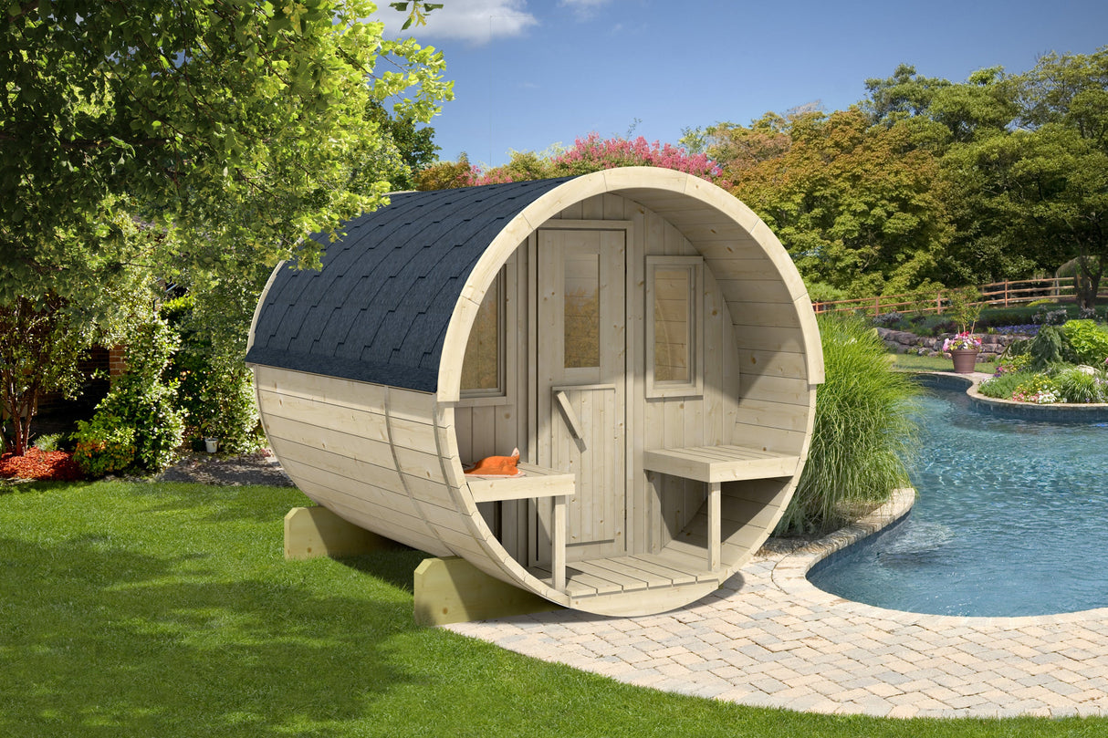 Sauna extérieur en Thermo-traité 280 4-6 places