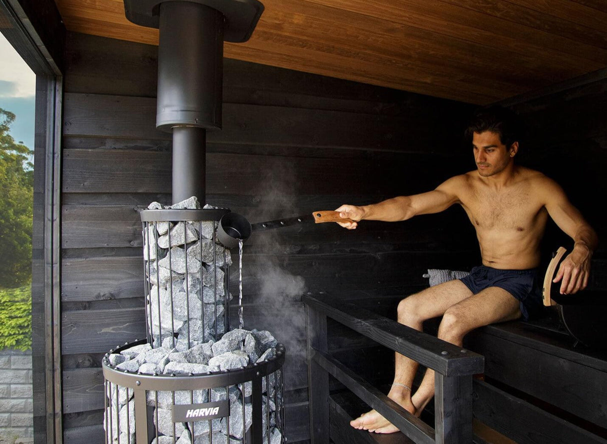Sauna extérieur de luxe 4 à 6 places | Harvia Nordic Misty