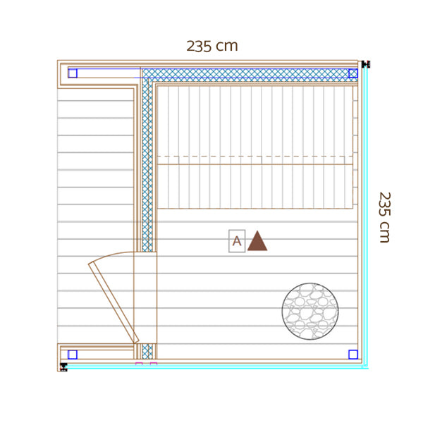Sauna extérieur de luxe 2 à 3 places | ÖÖD Mirror