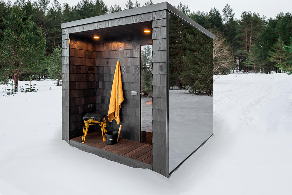 Sauna extérieur de luxe 2 à 3 places | ÖÖD Mirror