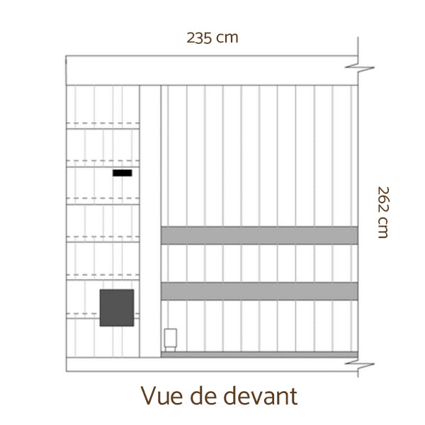 Sauna extérieur de luxe 2 à 3 places | ÖÖD Mirror
