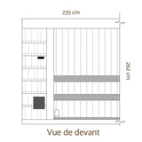 Sauna extérieur de luxe 2 à 3 places | ÖÖD Mirror