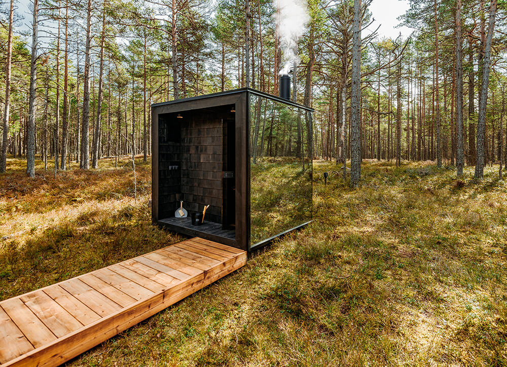 Sauna extérieur de luxe 2 à 3 places | ÖÖD Mirror