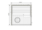 Sauna extérieur de luxe 4 à 6 places | Harvia Nordic Misty