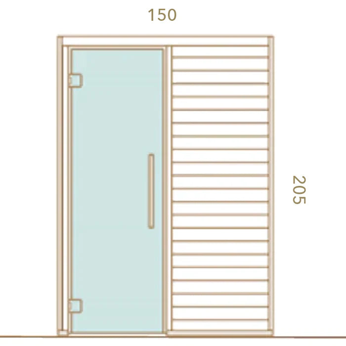 Sauna traditionnel de luxe 2 à 3 places | Auroom Cala Wood