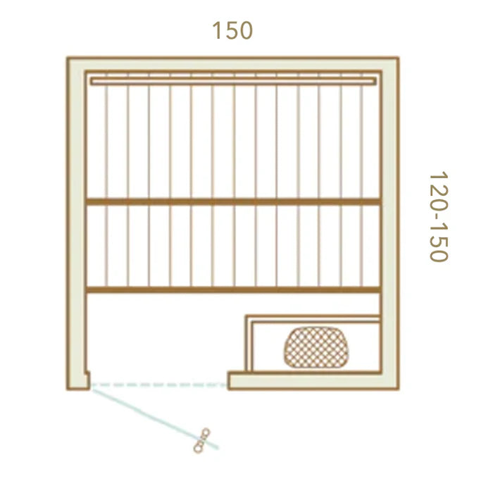 Sauna traditionnel de luxe 2 à 3 places | Auroom Cala Wood