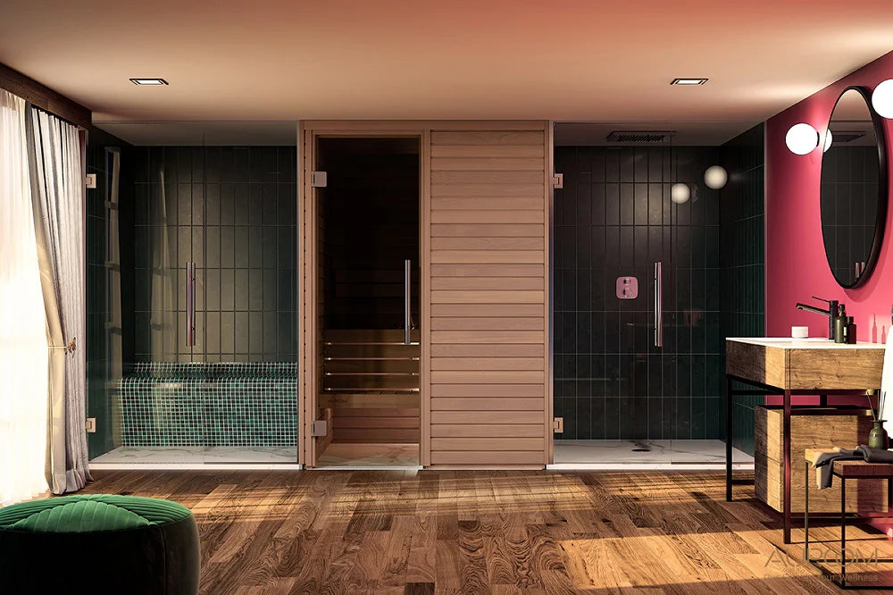 Sauna traditionnel de luxe 2 à 3 places | Auroom Cala Wood